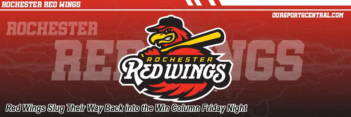 Red Wings Slug Their Way Back into the Win Column Friday Night