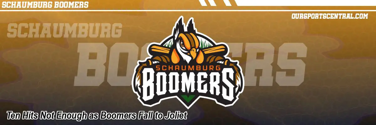 Ten Hits Not Enough as Boomers Fall to Joliet