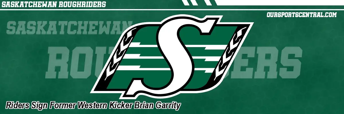 Riders Sign Former Western Kicker Brian Garrity