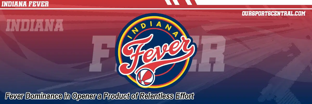 Fever Dominance in Opener a Product of Relentless Effort