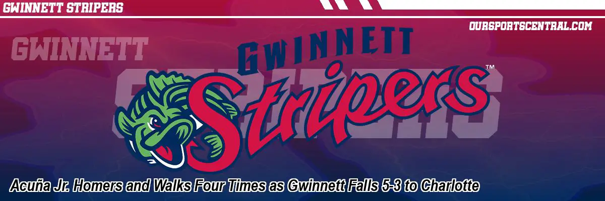 Acuña Jr. Homers and Walks Four Times as Gwinnett Falls 5-3 to Charlotte