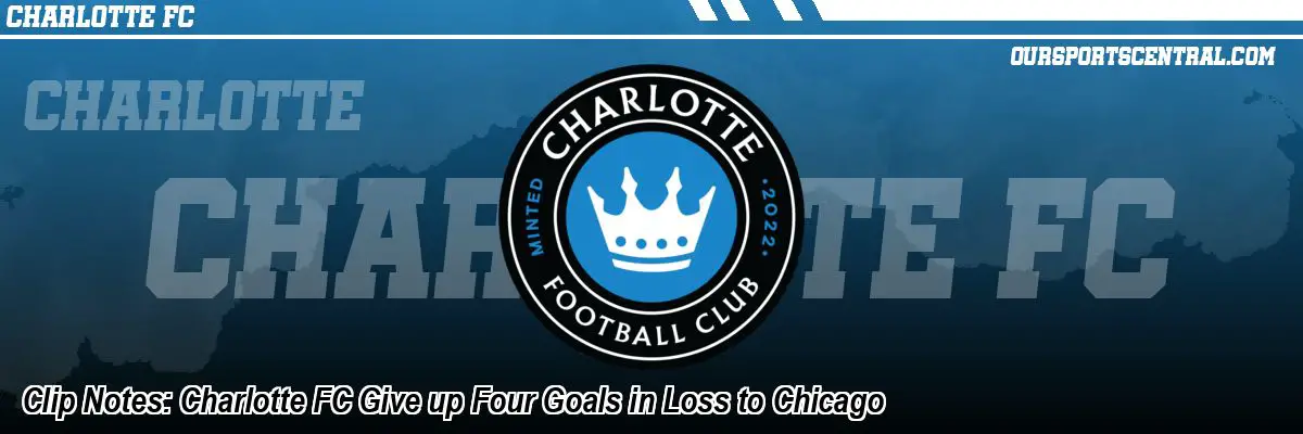 Clip Notes: Charlotte FC Give up Four Goals in Loss to Chicago