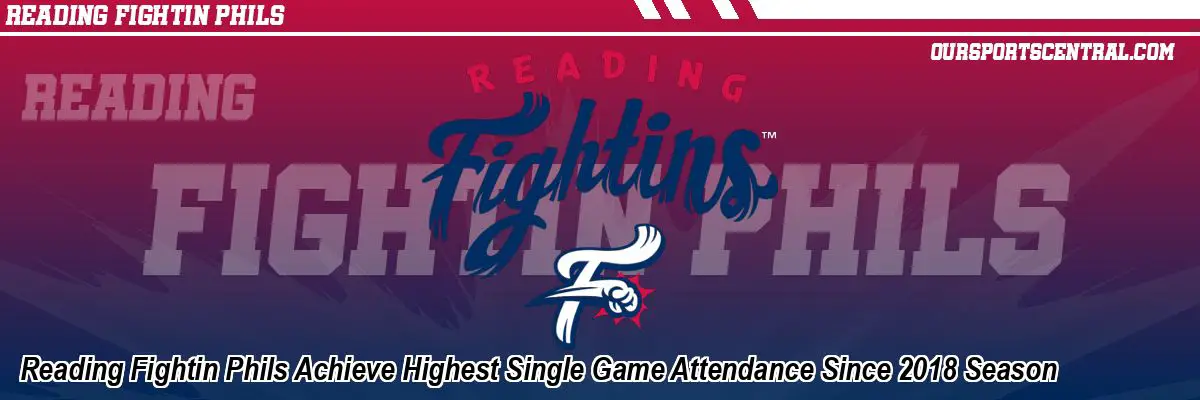 Reading Fightin Phils Achieve Highest Single Game Attendance Since 2018 Season
