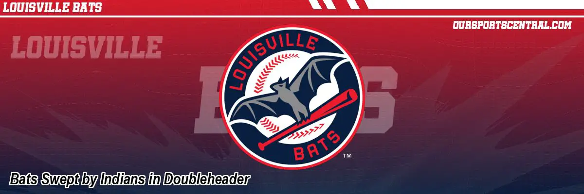 Bats Swept by Indians in Doubleheader