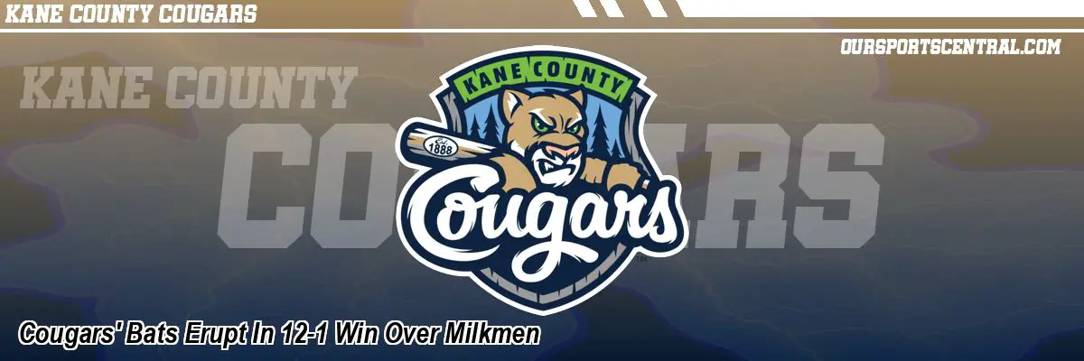 Cougars' Bats Erupt In 12-1 Win Over Milkmen