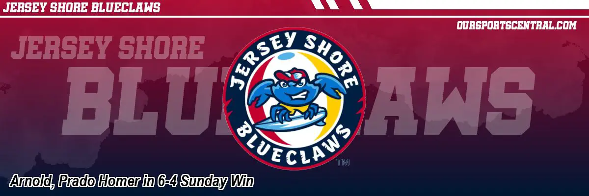 Arnold, Prado Homer in 6-4 Sunday Win