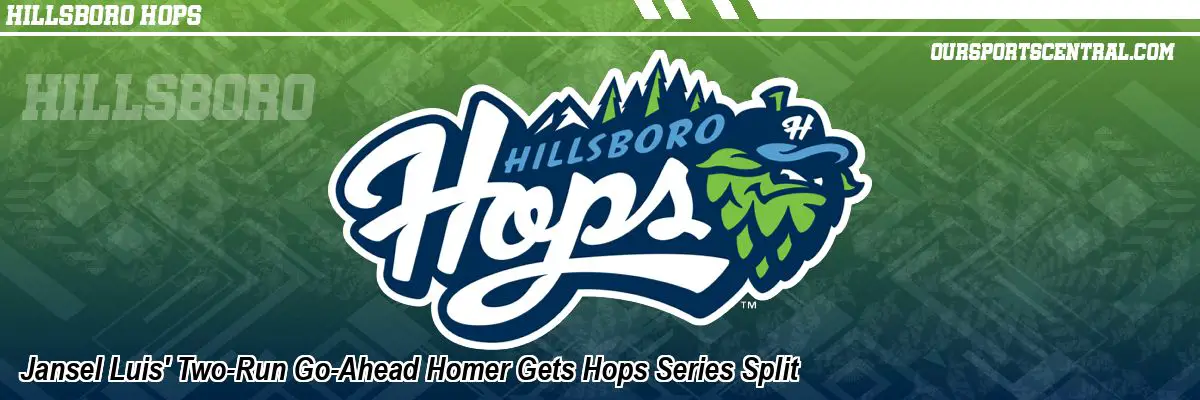 Jansel Luis' Two-Run Go-Ahead Homer Gets Hops Series Split