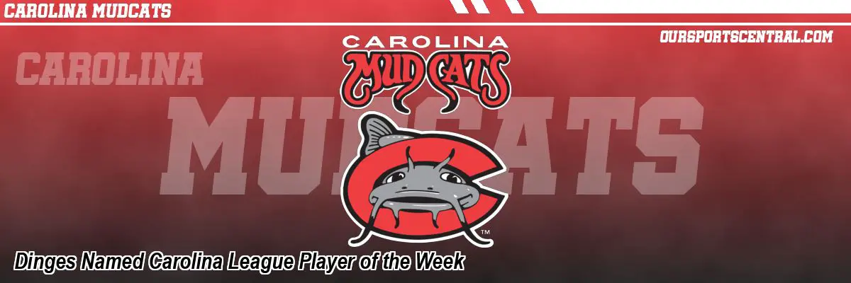 Dinges Named Carolina League Player of the Week