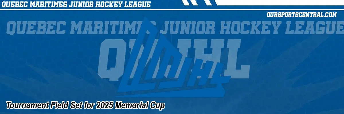 Tournament Field Set for 2025 Memorial Cup