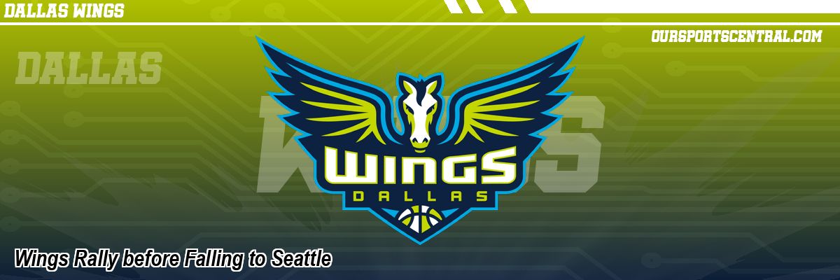 Wings Rally before Falling to Seattle