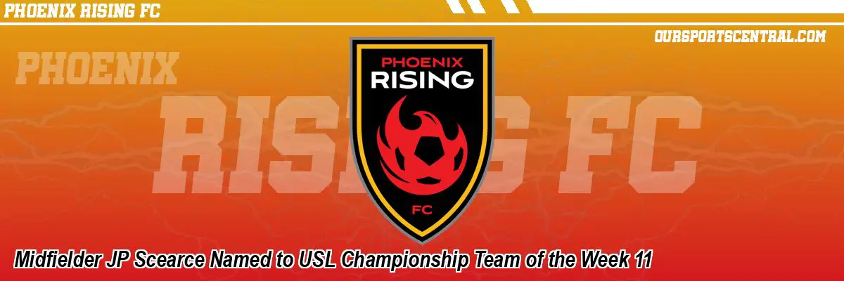 Midfielder JP Scearce Named to USL Championship Team of the Week 11
