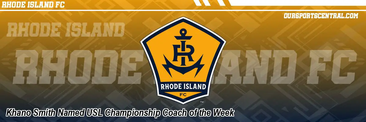 Khano Smith Named USL Championship Coach of the Week