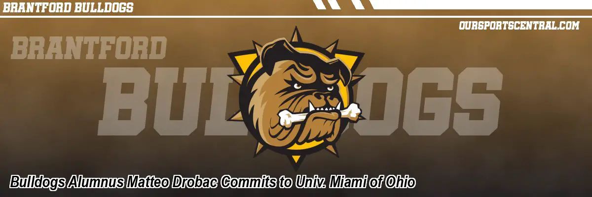 Bulldogs Alumnus Matteo Drobac Commits to Univ. Miami of Ohio
