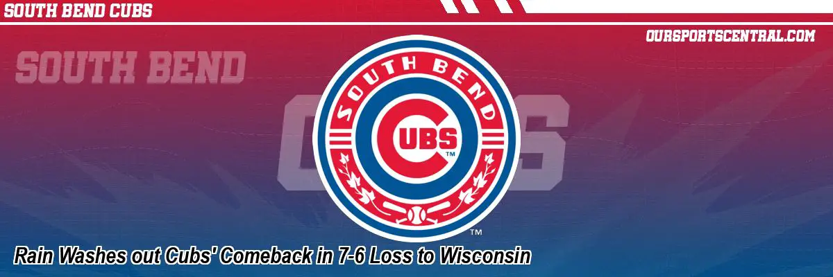Rain Washes out Cubs' Comeback in 7-6 Loss to Wisconsin