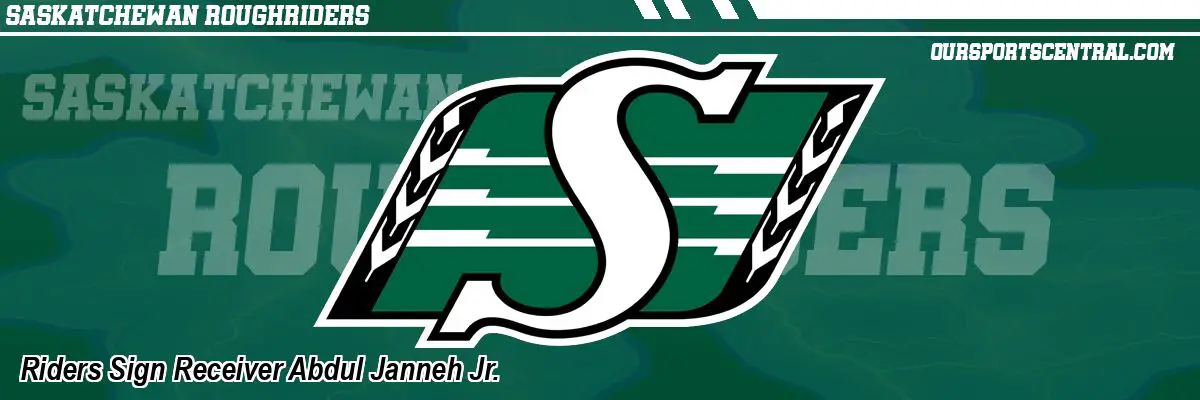 Riders Sign Receiver Abdul Janneh Jr.