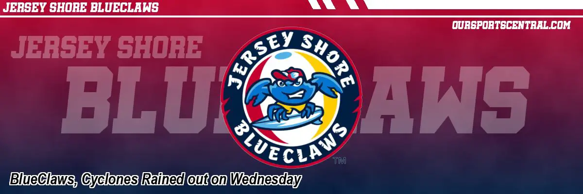 BlueClaws, Cyclones Rained out on Wednesday