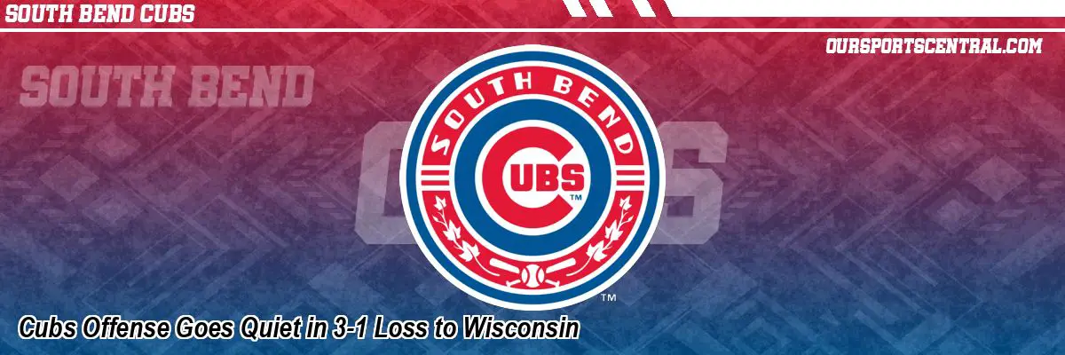 Cubs Offense Goes Quiet in 3-1 Loss to Wisconsin