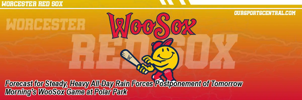 Forecast for Steady, Heavy All-Day Rain Forces Postponement of Tomorrow Morning's WooSox Game at Polar Park
