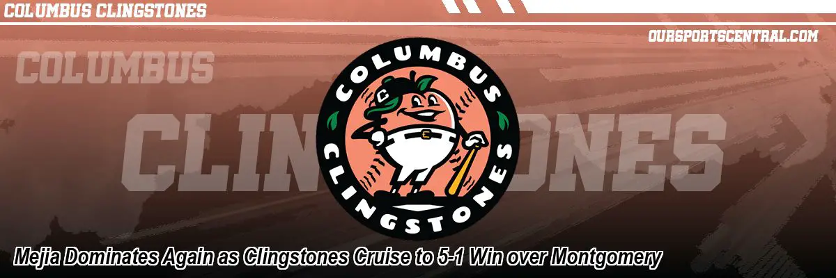 Mejia Dominates Again as Clingstones Cruise to 5-1 Win over Montgomery