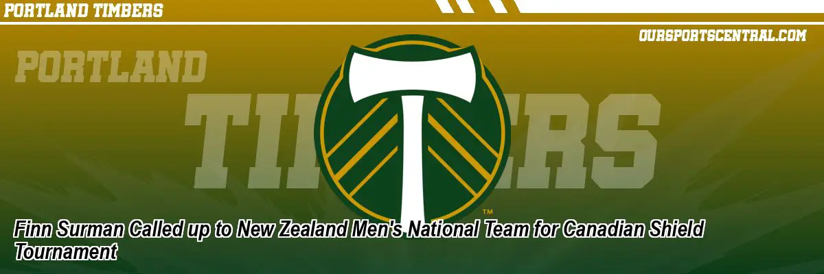 Finn Surman Called up to New Zealand Men's National Team for Canadian Shield Tournament