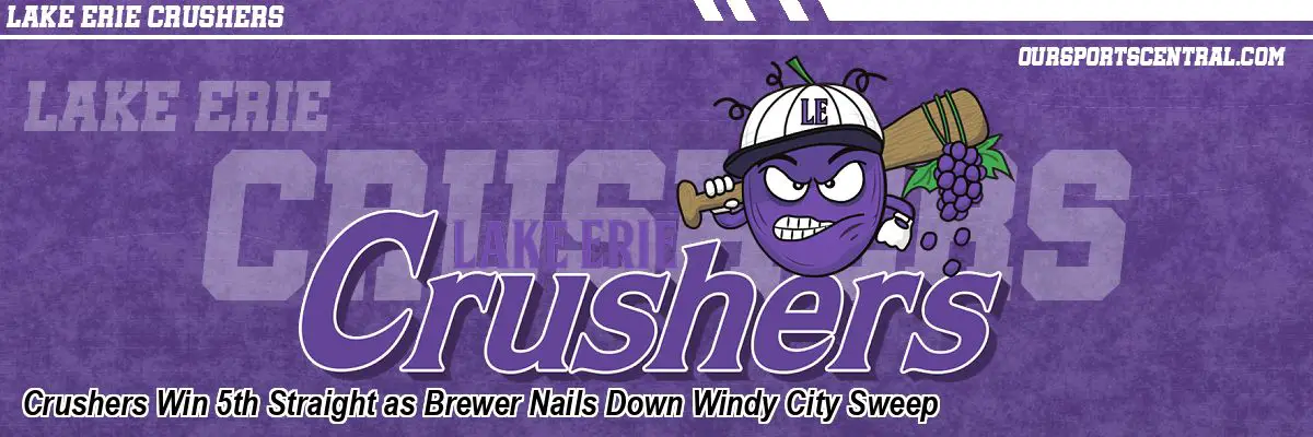 Crushers Win 5th Straight as Brewer Nails Down Windy City Sweep