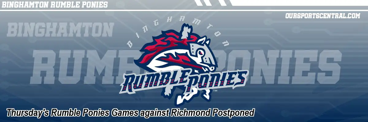 Thursday's Rumble Ponies Games against Richmond Postponed