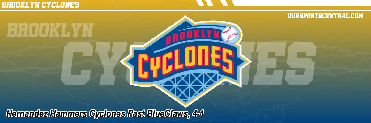 Hernandez Hammers Cyclones Past BlueClaws, 4-1