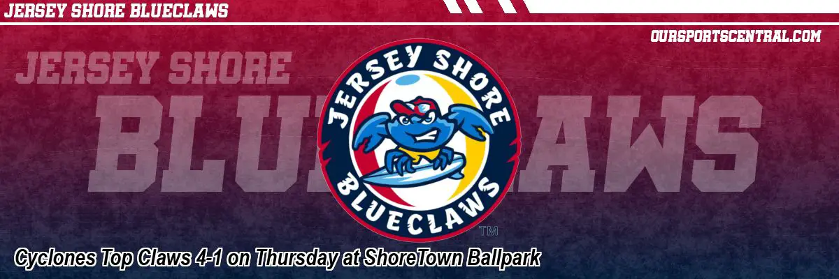 Cyclones Top Claws 4-1 on Thursday at ShoreTown Ballpark