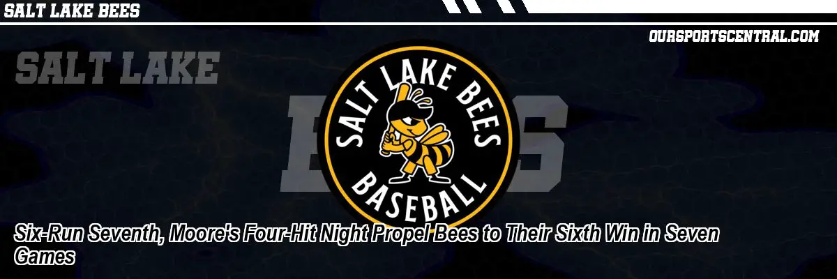 Six-Run Seventh, Moore's Four-Hit Night Propel Bees to Their Sixth Win in Seven Games