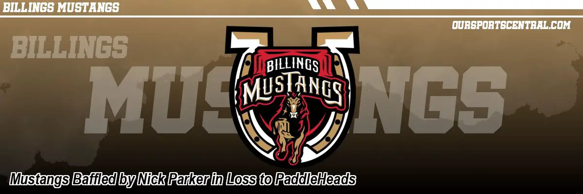 Mustangs Baffled by Nick Parker in Loss to PaddleHeads