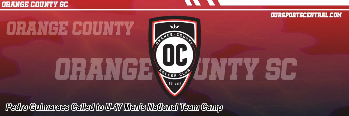Pedro Guimaraes Called to U-17 Men's National Team Camp