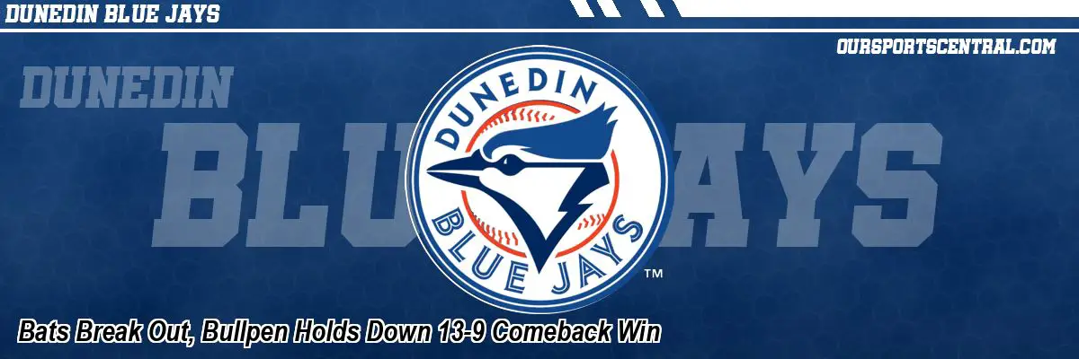 Bats Break Out, Bullpen Holds Down 13-9 Comeback Win