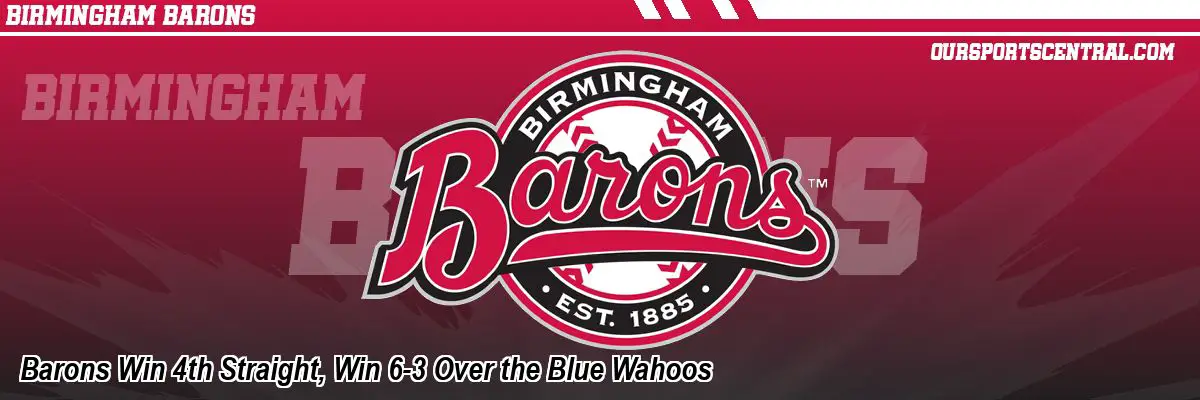 Barons Win 4th Straight, Win 6-3 Over the Blue Wahoos