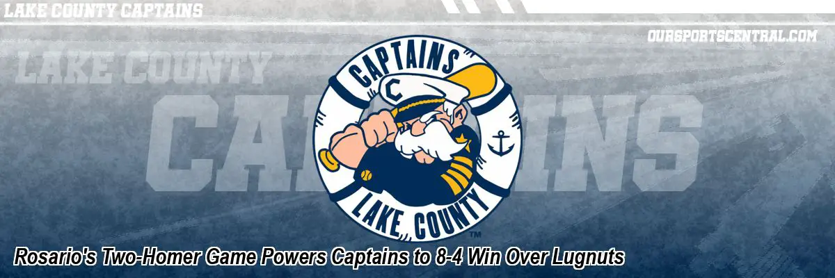 Rosario's Two-Homer Game Powers Captains to 8-4 Win Over Lugnuts