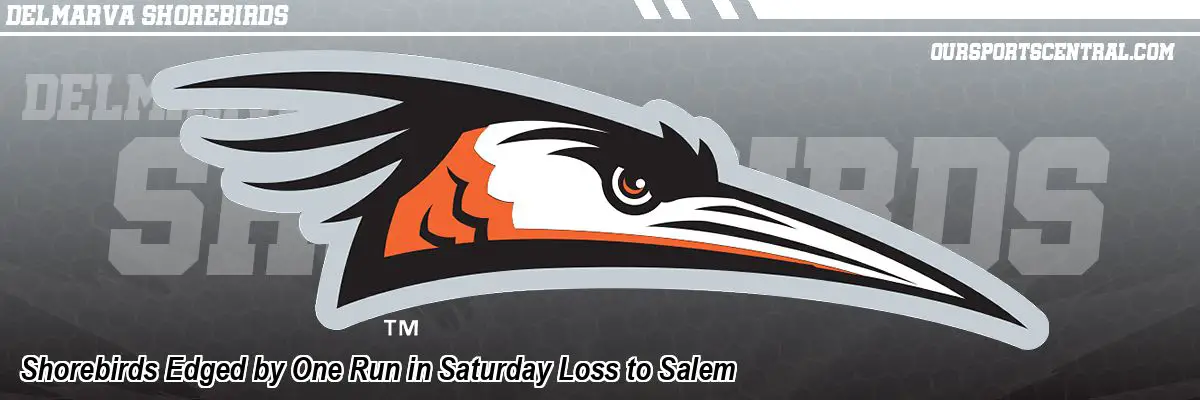 Shorebirds Edged by One Run in Saturday Loss to Salem