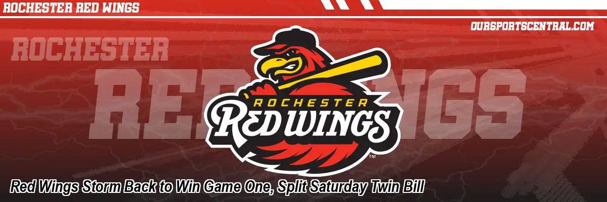 Red Wings Storm Back to Win Game One, Split Saturday Twin Bill