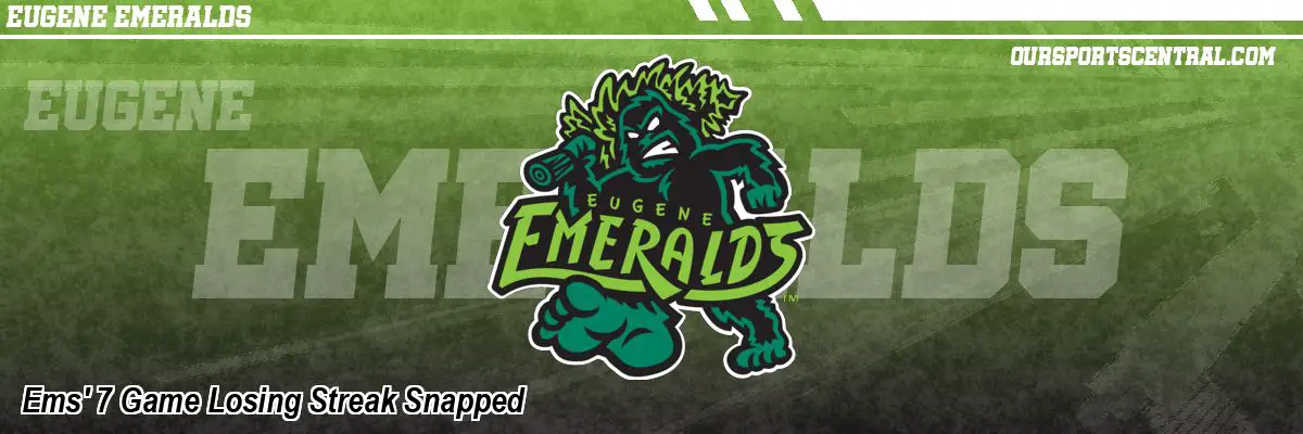 Ems' 7 Game Losing Streak Snapped