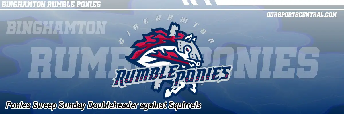 Ponies Sweep Sunday Doubleheader against Squirrels