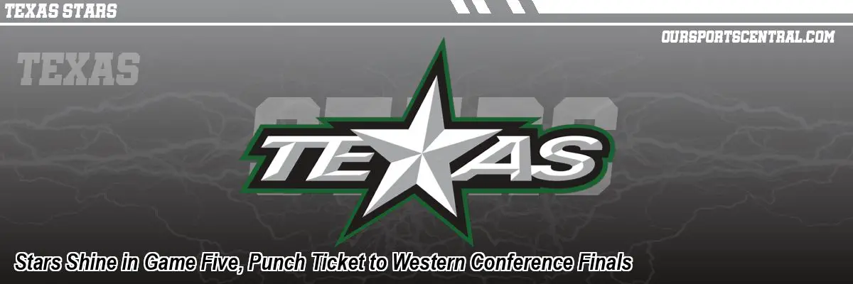 Stars Shine in Game Five, Punch Ticket to Western Conference Finals
