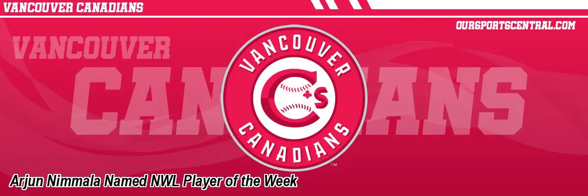 Arjun Nimmala Named NWL Player of the Week