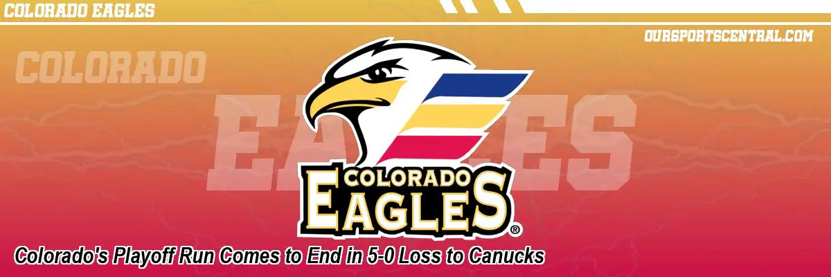 Colorado's Playoff Run Comes to End in 5-0 Loss to Canucks