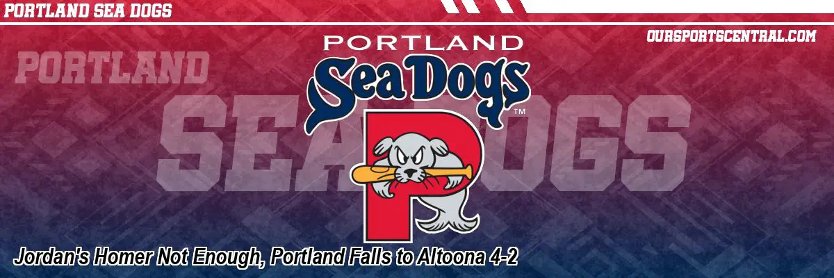 Jordan's Homer Not Enough, Portland Falls to Altoona 4-2