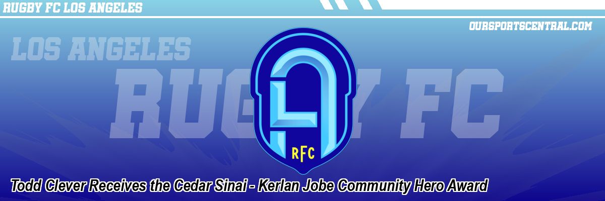 Todd Clever Receives the Cedar Sinai - Kerlan Jobe Community Hero Award