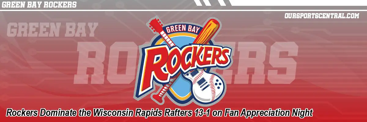 Rockers Dominate the Wisconsin Rapids Rafters 13-1 on Fan Appreciation Night
