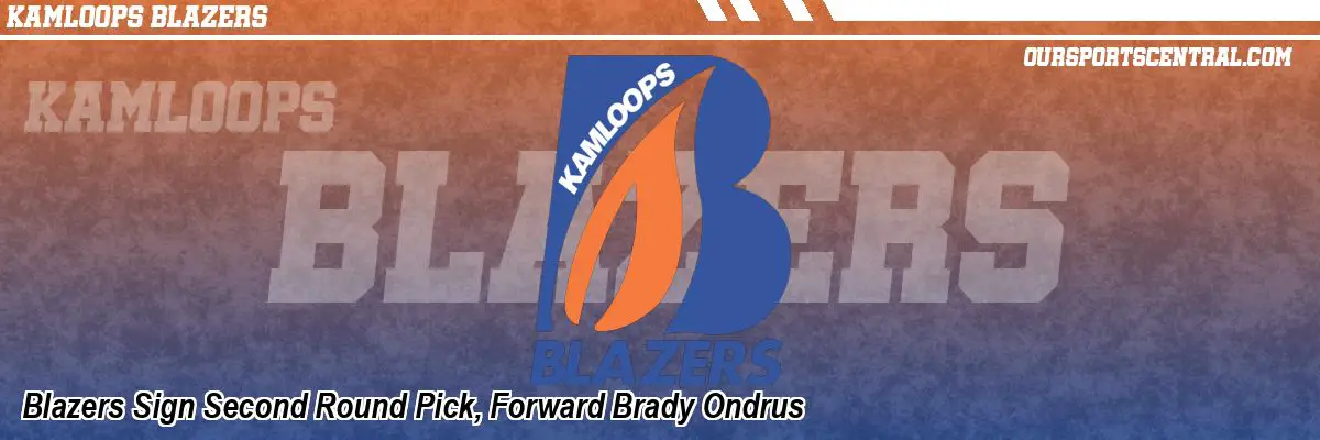 Blazers Sign Second Round Pick, Forward Brady Ondrus