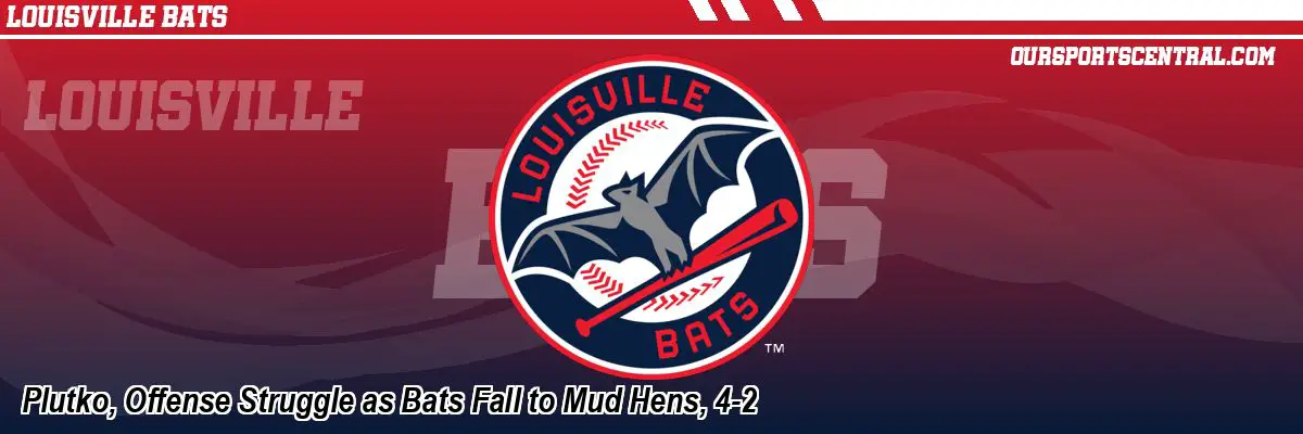 Plutko, Offense Struggle as Bats Fall to Mud Hens, 4-2