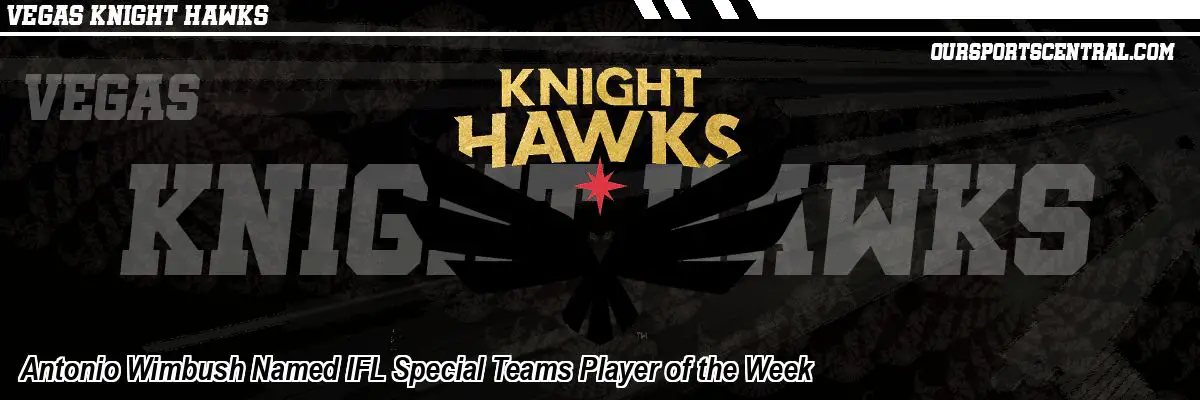 Antonio Wimbush Named IFL Special Teams Player of the Week