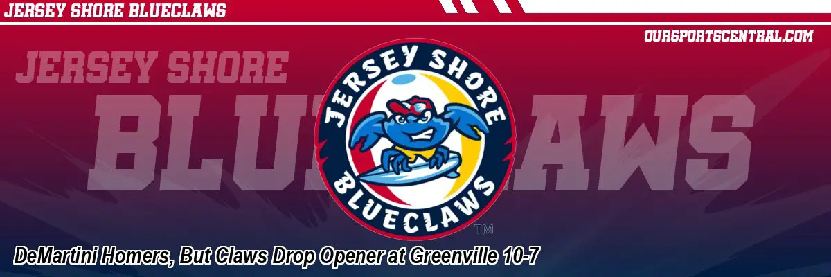 DeMartini Homers, But Claws Drop Opener at Greenville 10-7