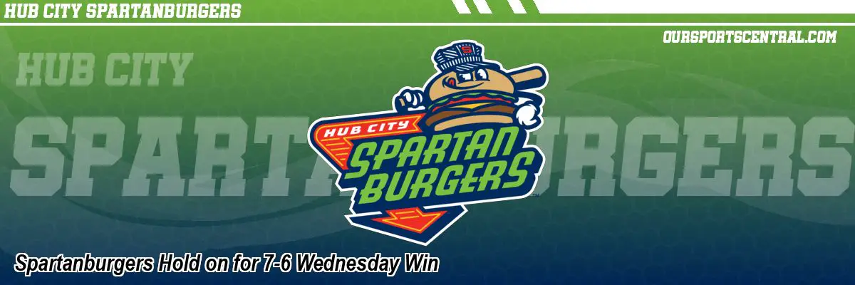 Spartanburgers Hold on for 7-6 Wednesday Win