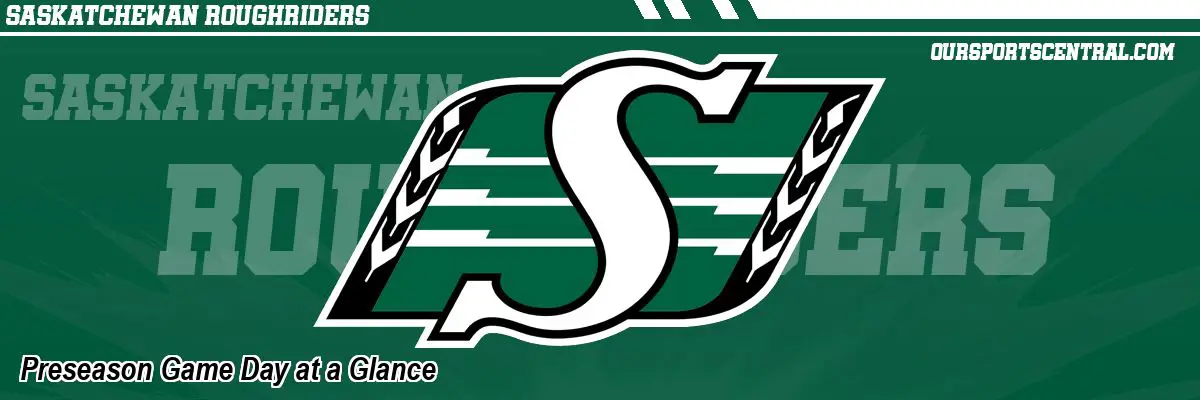 Preseason Game Day at a Glance